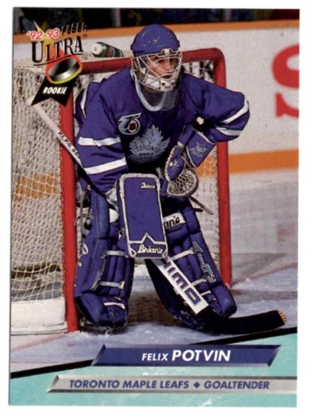 🇨🇦NOW $1🍀 Felix Potvin 1992/93 Fleer Ultra Toronto Maple Leafs Hockey Card